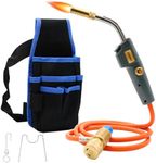 Zosany Propane Torch, Mapp Gas Torch with Included Holster, Trigger Start Hose Torch, Map Gas Torch Kit Adjustment Knob, Brazing Torch Kit, for Welding Soldering Lighting HVAC DIYer