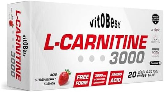 L-CARNITINE 3000-20 Viales 10 ml FRESA ACIDA - Suplementos Alimentación y Suplementos Deportivos - Vitobest