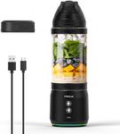Fridja F500 Portable Blender, Powerful 240W Motor, USB-C Rechargeable, Leakproof & Compact Design, Perfect for Smoothies, Protein Shakes, Travel & Gym, BPA-Free Bottle, 6 Leaf Serrated Blades, 700ml