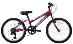 Ammaco Eclipse Girls 18" Wheel Mountain Bike Alloy Lightweight Frame 6 Speed Purple Age 6+