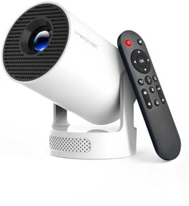Magcubic Mini Projector, 1080P Support Smart Projector with WiFi 6 and Bluetooth 5.4, 5W Soundbase Speaker, Auto Vertical Keystone 180° Rotatable Portable Video Projectors for Home Bedroom Outdoor