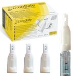 DropSafe Safety Pen Needles 31G x 5mm, 100ct Box, Sterile Needles with Locking System for Max Protection, Stable Sliding Shield for Gentle Touch & Easy Attachment, Compatible with Most Pen Injectors