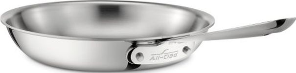 All-Clad 4110 Stainless Steel Tri-Ply Bonded Dishwasher Safe Fry Pan Cookware, 10-Inch, Silver