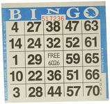 American Games 1on Blue Bingo Paper (500 Sheets),Cards included