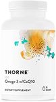 Thorne Research - Omega-3 with CoQ10 - Omega-3 Fatty Acids Supplement with CoQ10 - EPA and DHA - 90 Gelcaps