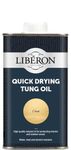 Libéron Quick-Drying Tung Oil - Fast-Drying Protection for Wood - Durable, Water-Resistant Finish - Ideal for Furniture & Interior Wood - Clear - 250ml