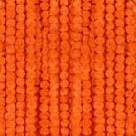 6 Pcs× 5 Feet Long Marigold Flowers Garland Bulk Indian Wedding Party Mantel Decoration Artificial Dia de Los Muertos Decorations for Altar Faux Flower Garland Diwali, Bush Floral Party (OrangeRed)