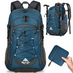 40L Packable Backpack Waterproof Hiking Backpacks Lightweight Outdoor Sport Travel Daypack for Climbing Camping Touring， Blue