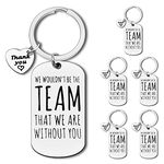 Boss Coach Gifts 6Pcs Team Leader Thank You Keyring Coworker Gifts for Women Men Appreciation Gifts for Supervisor Mentor Manager Bosses Day Gifts Appreciation Keychain for Soccer Baseball Coach