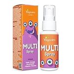 Vegavero Multivitamin for Kids Spray | No Added Sugar | NO Additives | Natural Orange Flavour | Children’s Multivitamin Liquid with Vitamin C, D3, E, K2 & All B Vitamins | 125 Sprays | Vegan