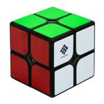 Cubelelo Drift 2x2 Black Speed Cube | Sleek & Fast Puzzle for Kids and Adults | Brain-Boosting Magic Cube for Kids Adults Comes in (Multicolor) Design