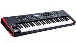 Novation Impulse 61 Keys USB bus-powered MIDI Controller Keyboard – Robust, ultra-responsive, full-size piano keyboard with aftertouch and velocity-sensitive pads – works on Mac or Windows