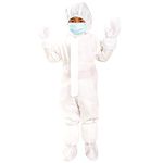 SOIMISS Hazmat Suits Disposable Kids Security Protection Clothes Coverall Dust- Proof Clothing Breathable Isolation Clothes with Glove Shoe Cover for Kids Children