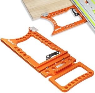 SpeTool Track Saw Square 90° Precision, Right-Angle Track Saw Guide Rail Square, Quick-Lock & Rail-Protect, Extra-Large & Thick, Compatible with Festool, Makita, Milwaukee, POWERTEC, WEN, Evolution