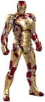 HiPlay ZD Toys Collectible Figure Full Set: Anniversary Series Non-Luminous Version: Iron Man MK42 (1906-42), 1:10 Scale Miniature Action Figurine BFGGTXMK42