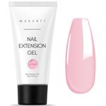 Makartt Poly Nail Gel 50ML Natural Pink Builder Gel Nail Gel Trendy Nail Art Design Nail Extension Gel Salon Nail Easy DIY at Home P-21