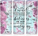 ATHAND Inspirational Gifts for Women inspirational quotes Rose and Butterfly Cup 20oz Skinny Tumbler with Lid Stainless Steel Coffee Trave Mug