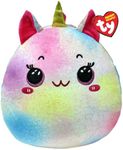 Ty Maisie Unicorn Squish a Boo 10 Inches - Squishy Beanies for Kids, Baby Soft Plush Toys - Collectible Cuddly Stuffed Teddy
