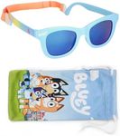 Arkaid Bluey Sunglasses for Baby 0-24m | Safe UV Protection | Flexible for Comfort | Includes Bluey Case and Easy Detachable Strap | Infant/Toddler