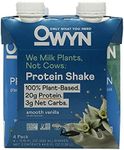 OWYN 100% Vegan Plant-Based Protein Shakes | Smooth Vanilla, 11.15 Fl Oz (Pack of 4) | Dairy-Free, Gluten-Free, Soy-Free, Tree Nut-Free, Egg-Free, Allergy-Free, Vegetarian