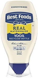 Best Foods Real Mayonnaise Squeeze Bottle Made from 100% Recycled Plastic, No-Mess Cap, Condiment for Sandwiches, Salads, Mayo Made with Cage Free Eggs, Gluten Free, 20 oz, Pack of 12