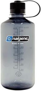 Nalgene 32 oz Narrow Mouth Water Bottle | BPA-Free, Durable & Leak Proof, Lightweight Bottle for Hiking, Gym & Travel, Gray