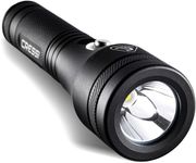 Cressi Astra 1200 Torch Black - High Luminosity Rechargeable LED Underwater Torch 1200 Lumen Waterproof IPX8 100m, Unisex Black and Compact for Diving, Fishing, Aquatic Explorations