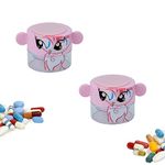 2 Pack Pill Crusher and Grinder, Pill Crusher Portable, Professional Pill Pulverizer, Tablet Crusher， Domestic Pill Crusher for Pills, Vitamins, Tablets, Elderly, Children, Pets (Pink)