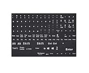 Universal Replacement English Keyboard Stickers, Full Set of US Replacement Keyboard Stickers for PC Computer Laptop Desktop (English)