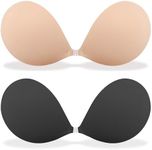 MITALOO Adhesive Bra Invisible Sticky Strapless Push up Backless Reusable Silicone Covering Nipple Bras