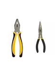 STANLEY 8" COMBINATION PLIER, BI-MATERIAL (70-482)/6" LONG NOSE PLIER (STHT84102)