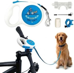 Handlebar Dog Bike Leash, 16 Ft Retractable, Hands Free Cycling & Walking