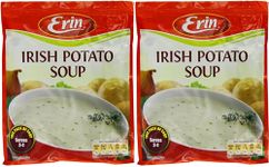 Erin Irish Potato Soup 84g - Pack of 2, Traditional and Hearty Soup Mix - Rich Potato Flavour - Easy Preparation for Comforting Meals