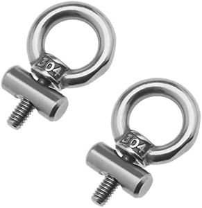 SING F LTD 2PCS Awning Rail Stoppers 304 Stainless Steel 6mm for Caravan Motorhome Campervan Camping Tent Equipment Multi-Function Awnings Accessories Silver