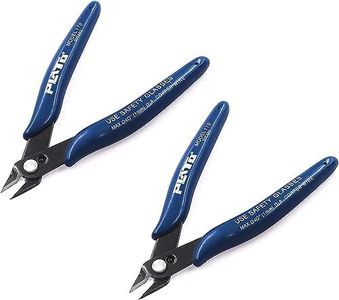 ZHITING 2PCS fosa alicates de corte de precisión, Pinzas de corte de alambre diagonal Impresora 3D, Modelo 170 azul