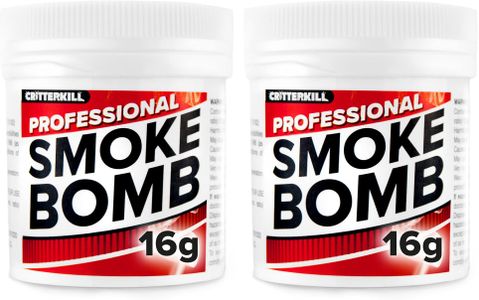 CritterKill Smoke Bomb 2-Pack – 16g Pest Control Fumigator