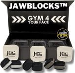 JawBlocks™ - Face Gym and Jaw Exerciser for Men & Woman [3 levels 6pcs kit] powerful jawline shaper | double chin eliminator | jawline exerciser| double chin reducer| face lift device for a alpha jaw