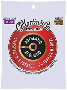 Martin Authentic Acoustic Guitar Strings - Lifespan 2.0 Treated