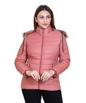 Brazo Latest Full Sleeve Puffer Winter Jacket For Women and Winter Jacket for Girl. Sweater Jacket/Fur Jacket/Water Resistant Jacket for Woman with Hood for keep you warm (L, Onion)