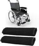 AHIER Wheelchair Armrest Pads, 2PCS Sheepskin Fleece Wheelchair Armrest Covers, Non Slip Arm Rest Cover Cushion pad for Wheelchairs