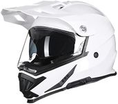 TRIANGLE Motorcycle Helmets Dirt Bike ATV Dual Sports Full Face Helmet for Adults with Tinted Sunshield DOT Approved