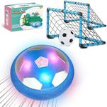 BaLaM Hover Soccer Ball Toys for 3-8 Year Old Kids Toddler Boys Girls, Christmas Birthday Gifts for Kids Age 3 4 5 6 7 8, with 2 Goals and Nets, Blue.