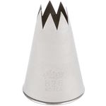 Ateco # 826 - Open Star Pastry Tip 1/2'' Opening Diameter- Stainless Steel by Ateco