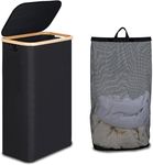 efluky Slim Laundry Basket with Lid