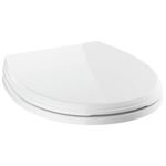 Delta 801901-WH Round Front Slow-Close Toilet Seat in White﻿, White