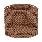 10 Meters / 32.8FT Mahogany Brown Braided Cable, Helunsi 3 Core Electrical Cable, Vintage Braided Flex Cable Twisted Fabric Electrical Wire for DIY Lamps Industrial Pendant Lights Lighting Appliances