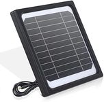 5W Trail Camera Solar Panel, 12V Solar Battery Kit Build-in 5200mAh Rechargeable Battery, Hunting Accessories for Game Camera IP65 Waterproof, Continuous Solar Power for Cameras