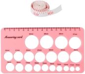 Naisfei Nipple Ruler, for Flange Sizing Measurement Tool, Silicone Soft Flange Size Measure for New Mothers, Silicone Flanges Size Measure for Nipples (pink)