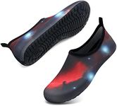 IceUnicorn Water Shoes Men Women Beach Swim Aqua Barefoot Socks Pool Quick Dry Yoga(Sky Red 42/43)