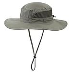 Connectyle Men's Outdoor Boonie Sun Hat UV Protection Fishing Hiking Camping Hat, Army Green, Large-X-Large